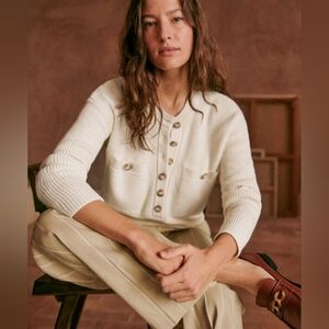 NEW, with tag, Sezane Eloi jumper, Ecru, Medium